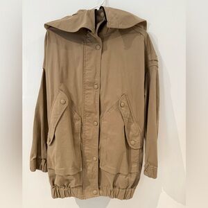 Zara Tan Hooded Jacket